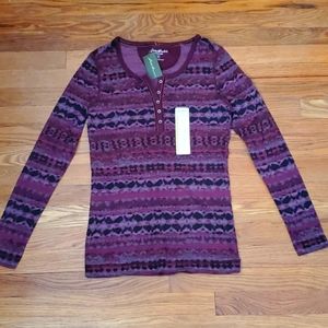 Eddie Bauer Women's Thermal / Waffle Knit Long Sleeve Shirt